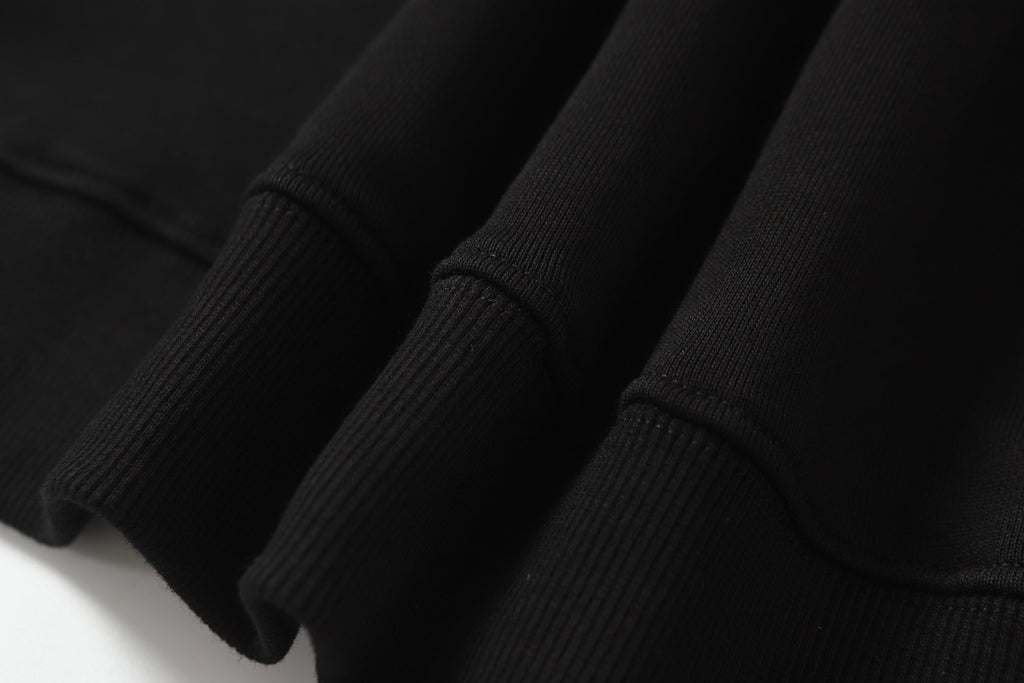 Chrome Hearts Rhinestone Horseshoe Hoodie - Black Gothic Streetwear Sweatshirt 2601