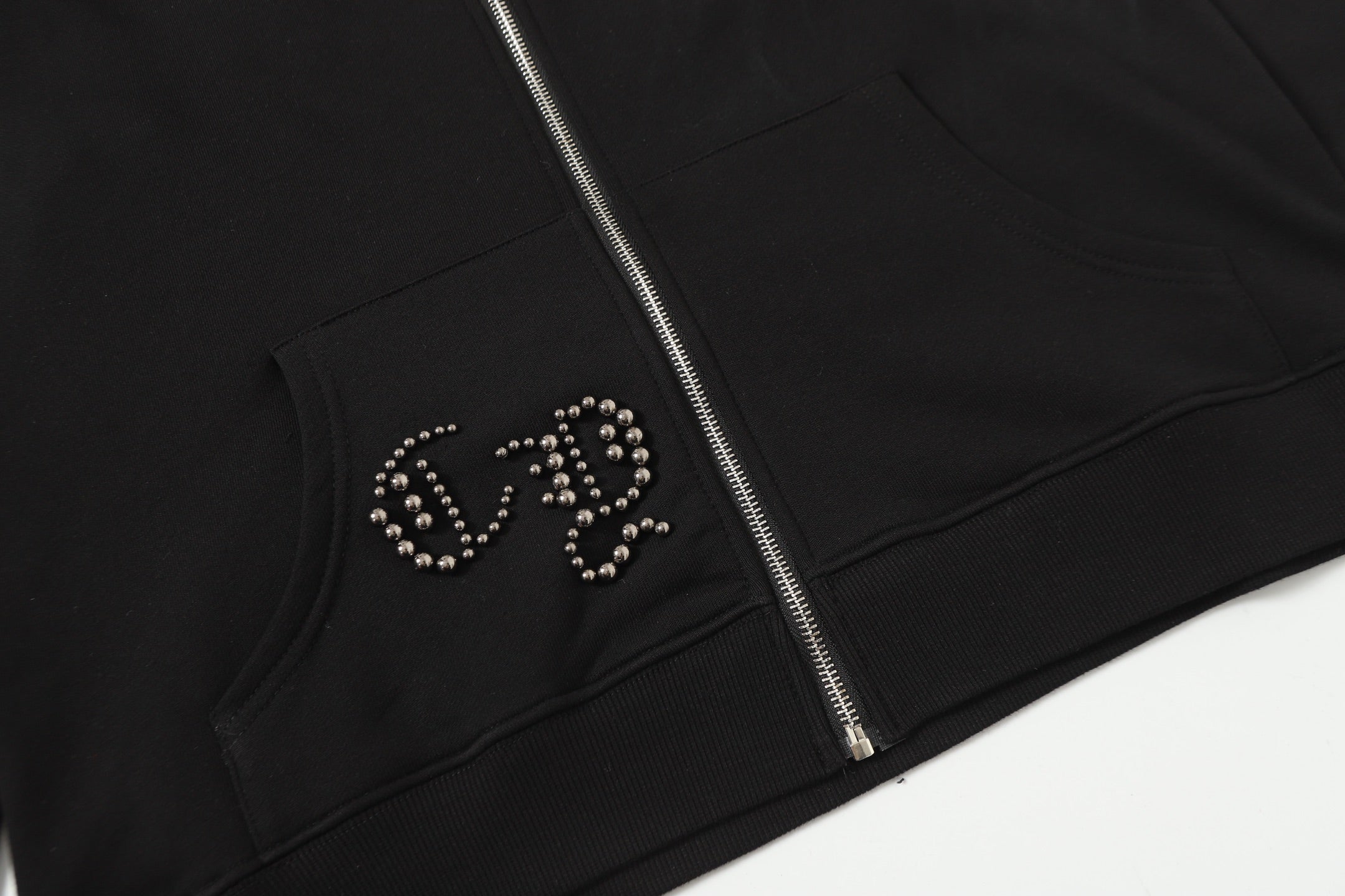 Chrome Hearts Rhinestone Cross Hoodie - Black Gothic Streetwear Sweatshirt 2633