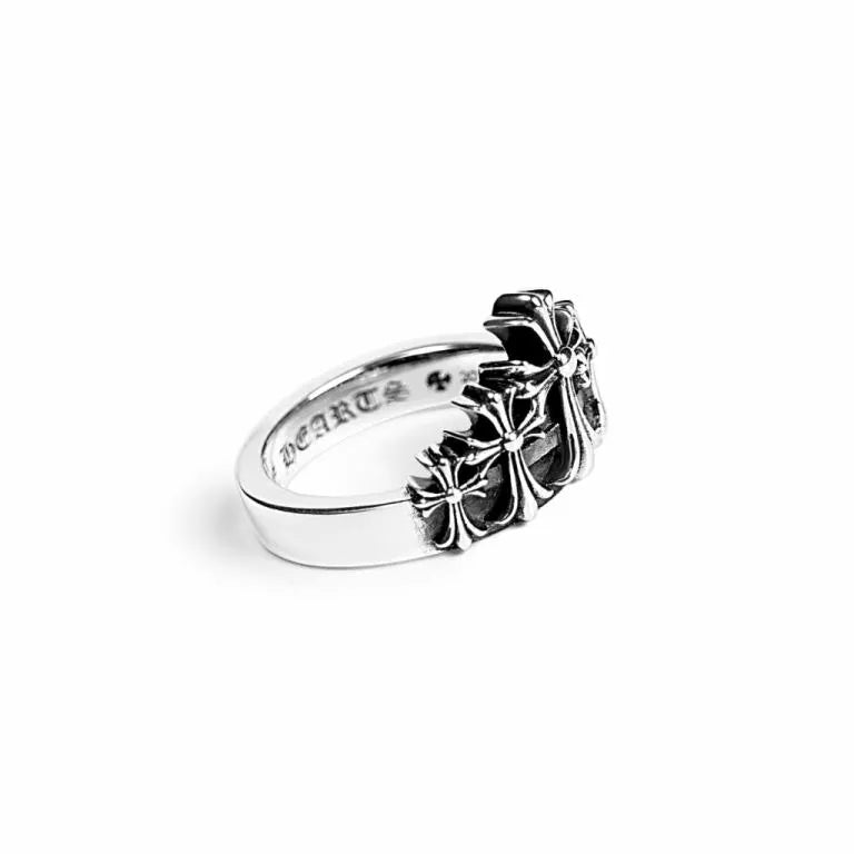 CHROME HEARTS CROSS CROWN RING -5