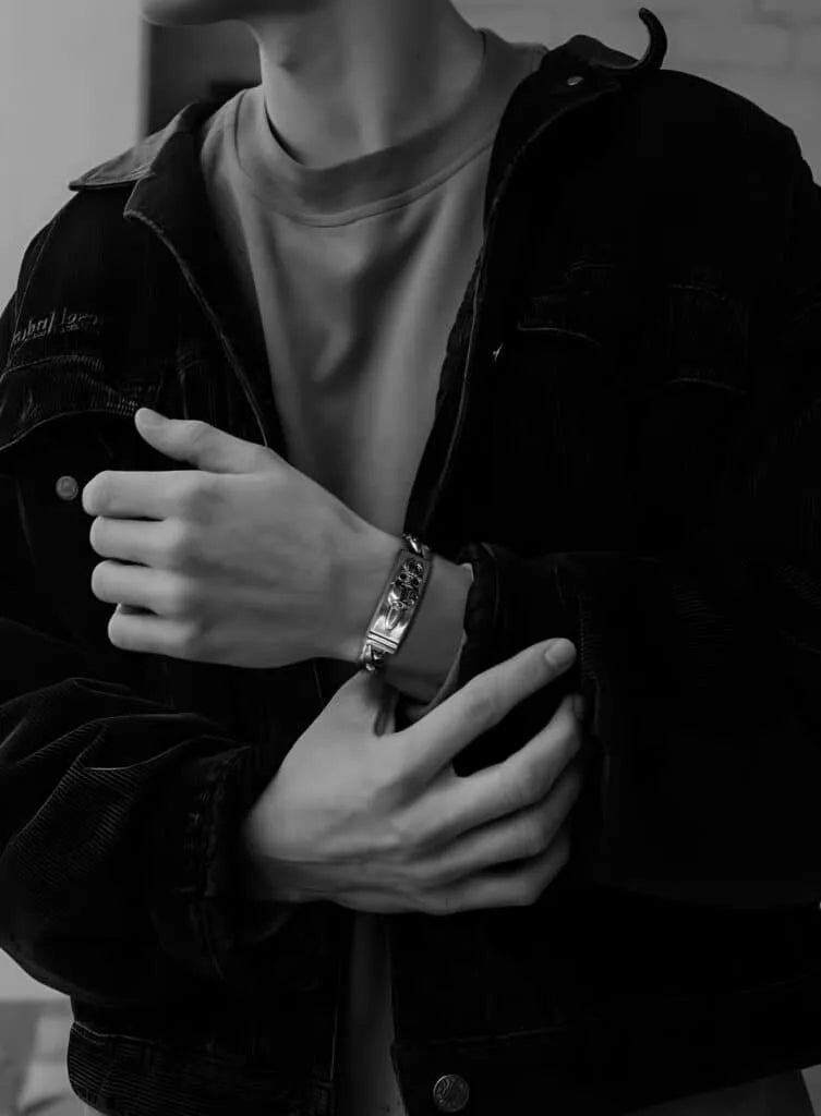 DAGGER ID FANCY LINK CLIP BRACELET -6