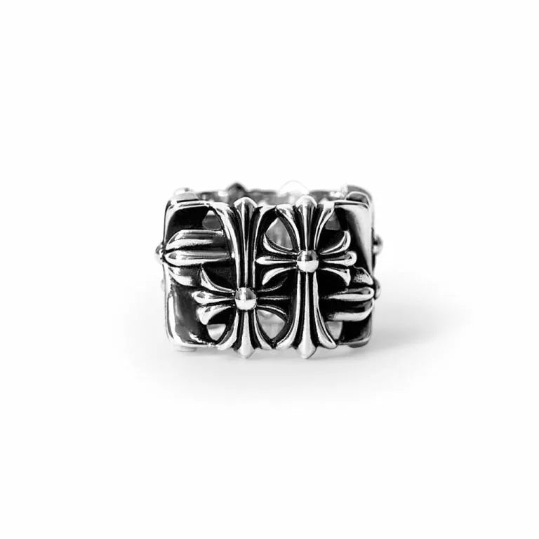 CHROME HEARTS SQUARE CEMETERY RING -9
